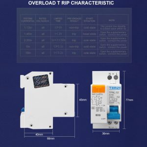 Дефектнотокова защита ДТЗ TPNL DPNL 230V 1P+N
