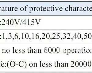 Монофазен предпазител 2P AC MCB TOB1-63 C type 230/400V~ 50HZ/60HZ