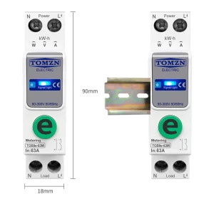 63А TOMZN TOB9e-63M Ewelink 110V 220V WIFI смартметър