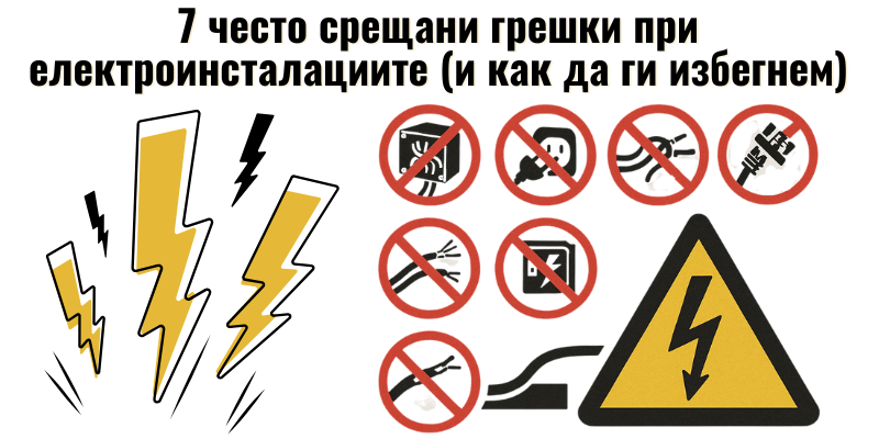 грешки при електроинсталациите