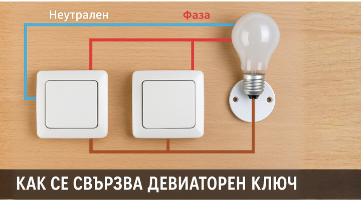 как се свързва девиаторен ключ