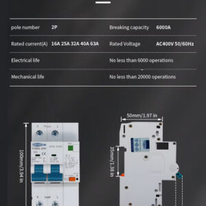 TOB6L-63H AFDD RCBO детектор дъгова повреда