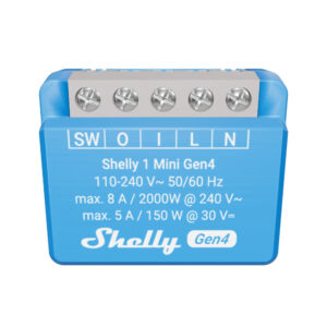 Shelly 1 Mini Gen4 – Matter и Zigbee Превключвател