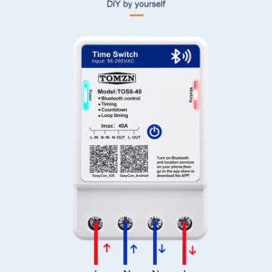 TOMZN TOS6-40 Bluetooth таймер-превключвател 40A