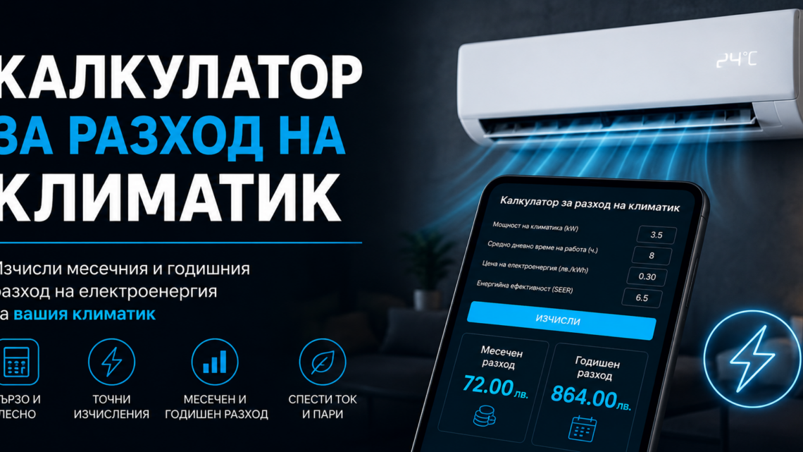 колко харчи климатик 12 ка